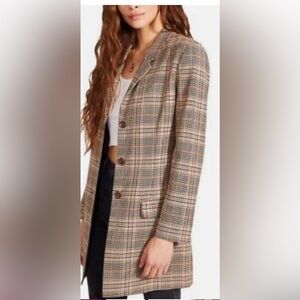 Women’s Steve Madden Check Yo self blazer size S .